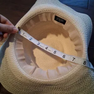 J Crew Cream Woven Cotton Brimmed Floppy Sun Hat J. Crew | Accessories | J Crew Cream Woven Cotton Brimmed  main image 4